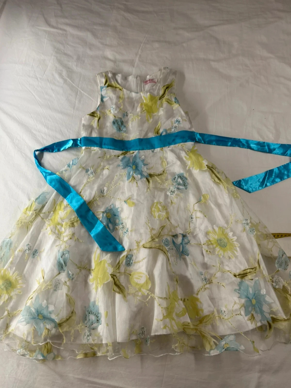 Witte en blauwe vintage sunboree jurk – photo 2